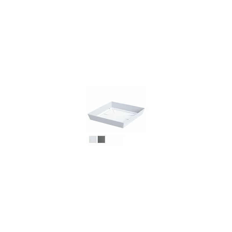 SOTTOVASO LOFLY LOW QUADRO BIANCO 25x25 PPLAST