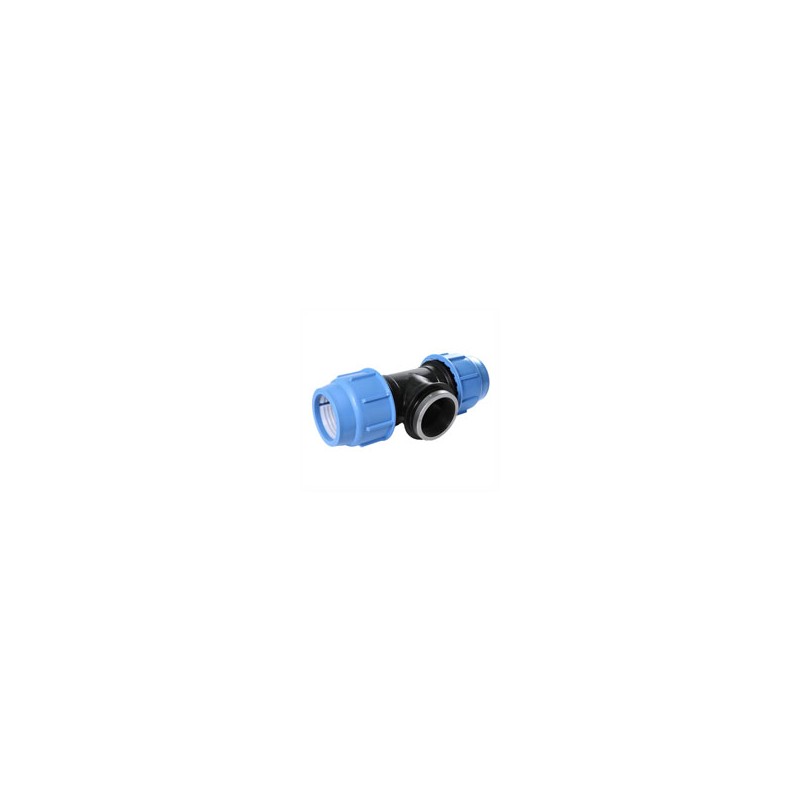 RACCORDO PRESSIONE POLIPROPILENE T F 3/4" mm 25