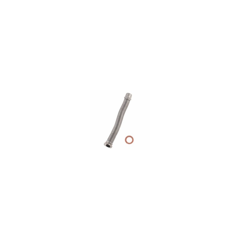 TUBO ACQUA INOX M1/2"-F1/2" 6,5/12,5 ESTENSIBILE