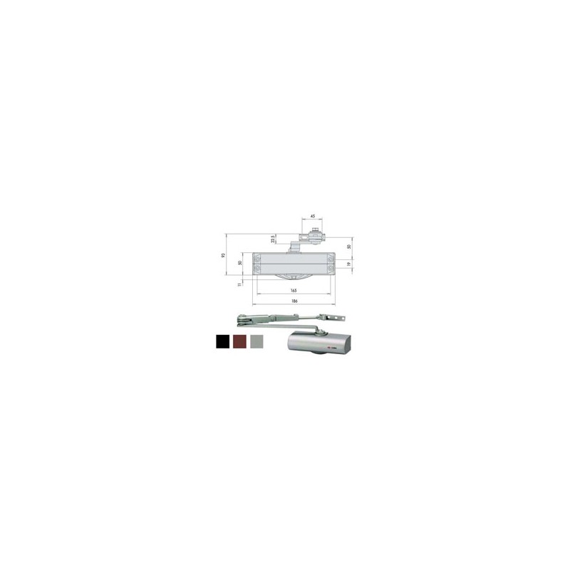CHIUDIPORTA AERODINAMICO ALL    C1416-03-0-97 CISA