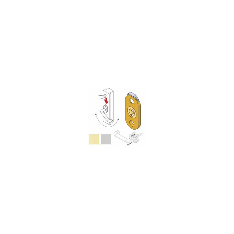 BLOCCA MARTELLINE OVALE OTTONE BMAR02 DISEC