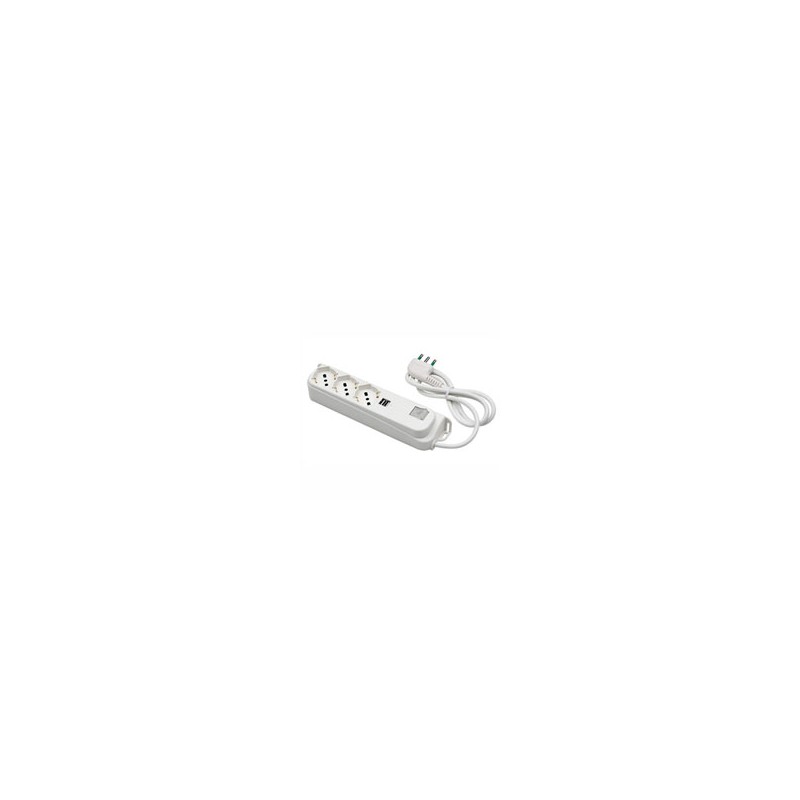 MULTIPRESA 3x2PT SK 2 USB INT RETAIL 40450 FME
