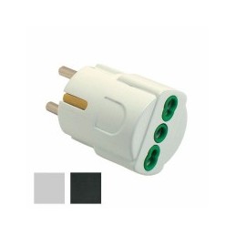 ADATTATORE SCHUKO 10/16A+T...