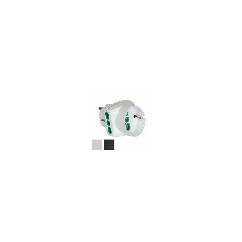 ADATTATORE TRIPLO SK 16A+T SK BIANCO     82230 FME